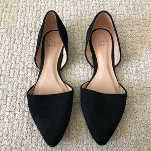 A New Day Black Suede Flats